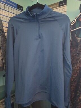 Athleta Deep Blue Quarter-Zip Pullover